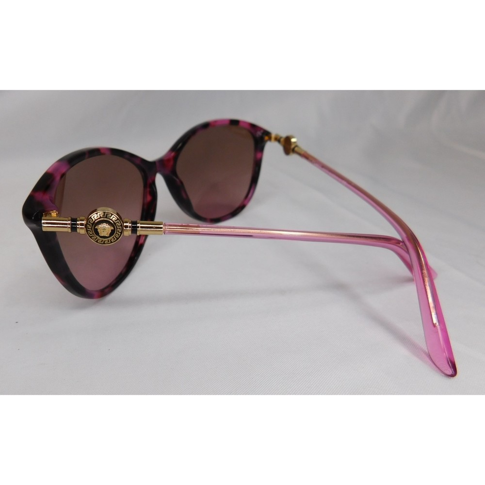 Versace Purple Tortoise Shell Logo Sunglasses - image 2